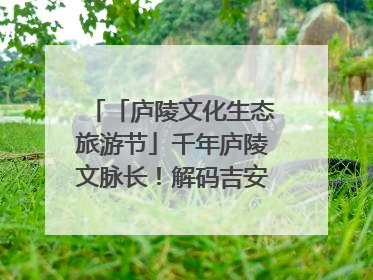 「庐陵文化生态旅游节」千年庐陵文脉长！解码吉安古今交融的文化图谱（图）