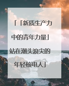 「新质生产力中的青年力量」站在潮头浪尖的年轻核电人