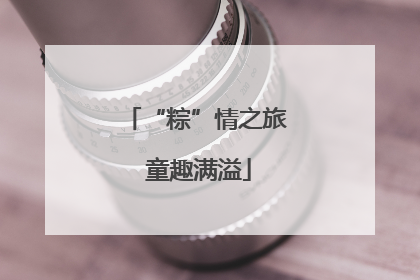“粽”情之旅 童趣满溢