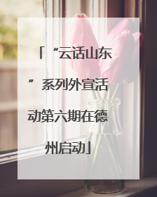 “云话山东”系列外宣活动第六期在德州启动