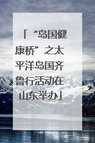“岛国健康桥”之太平洋岛国齐鲁行活动在山东举办