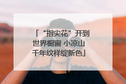 “指尖花”开到世界橱窗 小凉山千年纹样绽新色