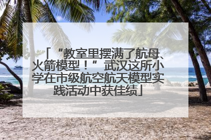 “教室里摆满了航母、火箭模型！”武汉这所小学在市级航空航天模型实践活动中获佳绩