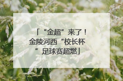 “金超”来了！金陵河西“校长杯”足球赛超燃