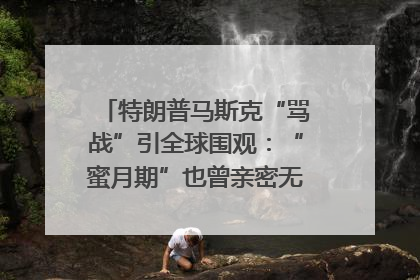 特朗普马斯克“骂战”引全球围观：“蜜月期”也曾亲密无间｜国际观察