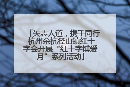 矢志人道，携手同行 杭州余杭径山镇红十字会开展“红十字博爱月”系列活动