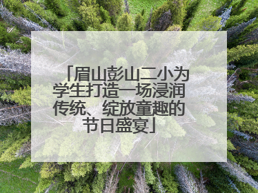 眉山彭山二小为学生打造一场浸润传统、绽放童趣的节日盛宴