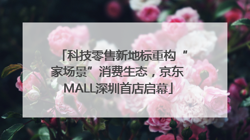 科技零售新地标重构“家场景”消费生态，京东MALL深圳首店启幕