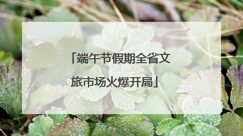 端午节假期全省文旅市场火爆开局