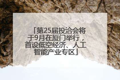 第25届投洽会将于9月在厦门举行，首设低空经济、人工智能产业专区