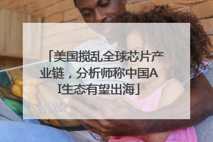 美国搅乱全球芯片产业链，分析师称中国AI生态有望出海