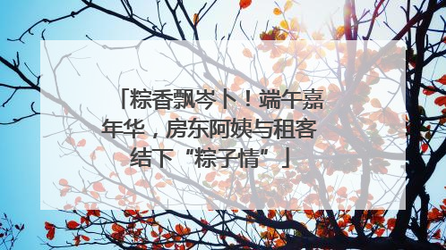 粽香飘岑卜！端午嘉年华，房东阿姨与租客结下“粽子情”