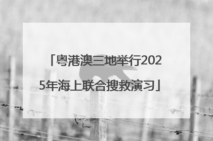 粤港澳三地举行2025年海上联合搜救演习