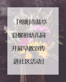 绵阳市盐亭县嫘祖幼儿园开展早教宣传进社区活动