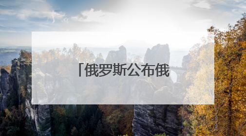 俄罗斯公布俄乌停火备忘录