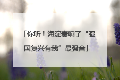 你听！海淀奏响了“强国复兴有我”最强音