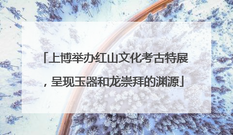 上博举办红山文化考古特展，呈现玉器和龙崇拜的渊源
