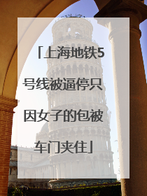 上海地铁5号线被逼停只因女子的包被车门夹住