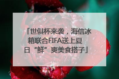 世俱杯来袭，海信冰箱联合FIFA送上夏日“鲜”爽美食搭子