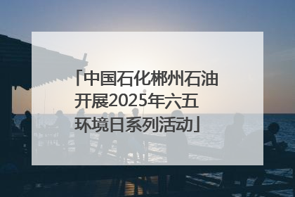 中国石化郴州石油开展2025年六五环境日系列活动