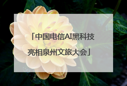 中国电信AI黑科技亮相泉州文旅大会