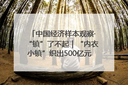 中国经济样本观察·“镇”了不起｜“内衣小镇”织出500亿元“里子产业”