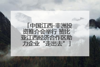 中国江西-非洲投资推介会举行 赞比亚江西经济合作区助力企业“走出去”