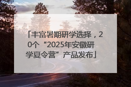 丰富暑期研学选择，20个“2025年安徽研学夏令营”产品发布