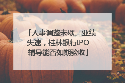 人事调整未歇、业绩失速，桂林银行IPO辅导能否如期验收