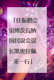 任振鹤会见博茨瓦纳国民议会议长凯奥拉佩采一行