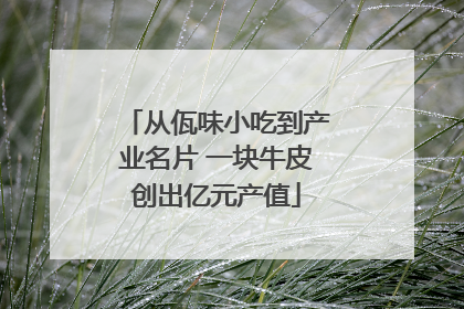从佤味小吃到产业名片 一块牛皮创出亿元产值