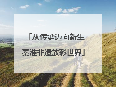 从传承迈向新生 秦淮非遗放彩世界