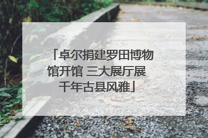 卓尔捐建罗田博物馆开馆 三大展厅展千年古县风雅