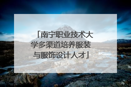 南宁职业技术大学多渠道培养服装与服饰设计人才