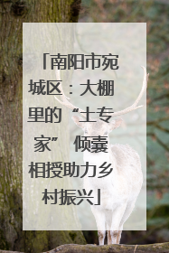 南阳市宛城区：大棚里的“土专家” 倾囊相授助力乡村振兴