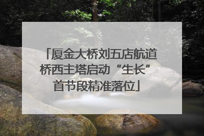 厦金大桥刘五店航道桥西主塔启动“生长” 首节段精准落位