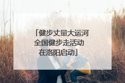 健步丈量大运河 全国健步走活动在洛阳启动