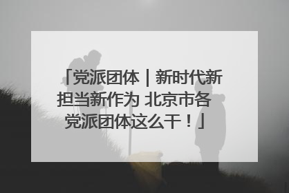 党派团体｜新时代新担当新作为 北京市各党派团体这么干！