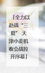 全力以赴战“三夏” 天津小麦机收会战拉开序幕