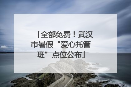 全部免费！武汉市暑假“爱心托管班”点位公布