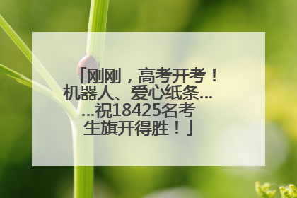 刚刚，高考开考！机器人、爱心纸条……祝18425名考生旗开得胜！