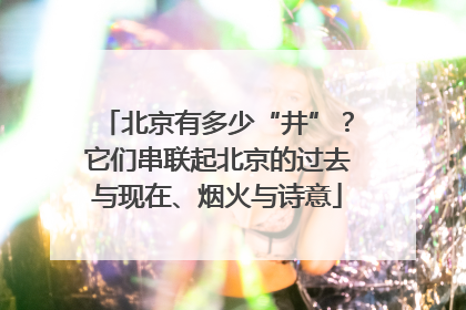 北京有多少“井”？它们串联起北京的过去与现在、烟火与诗意