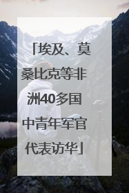 埃及、莫桑比克等非洲40多国中青年军官代表访华
