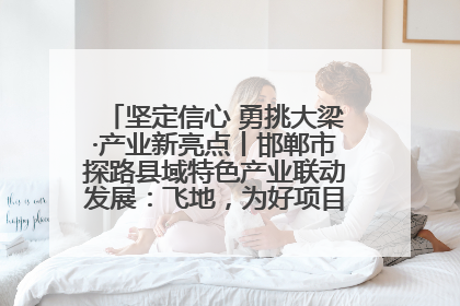 坚定信心 勇挑大梁·产业新亮点丨邯郸市探路县域特色产业联动发展：飞地，为好项目跨域安个家