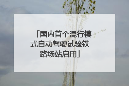 国内首个混行模式自动驾驶试验铁路场站启用