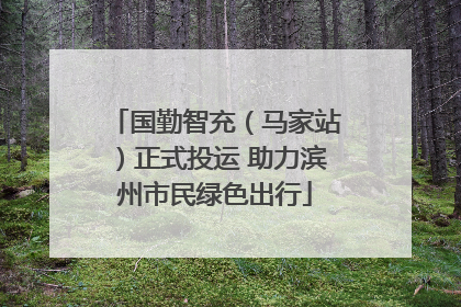国勤智充（马家站）正式投运 助力滨州市民绿色出行