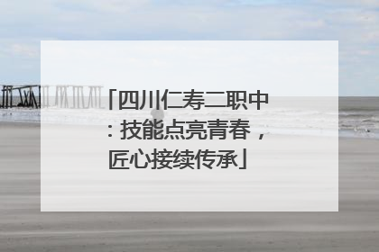 四川仁寿二职中：技能点亮青春，匠心接续传承