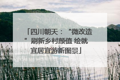 四川朝天：“微改造”刷新乡村颜值 绘就宜居宜游新图景