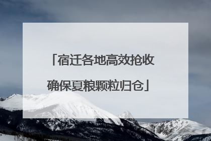 宿迁各地高效抢收 确保夏粮颗粒归仓