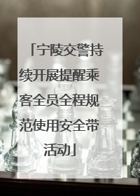 宁陵交警持续开展提醒乘客全员全程规范使用安全带活动